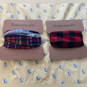 2 NWT Francesca headbands